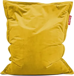 Fatboy Original Slim Recycled Velvet Bean Bag Chair, Gold Honey