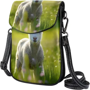 Faux Leather Crossbody Bag for Women, Messenger Bag, Shoulder Bag, lovely sheep lamb