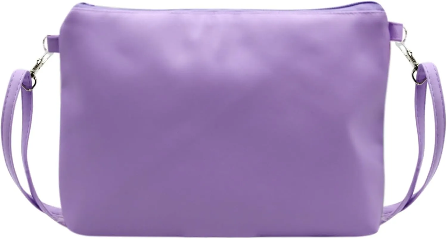 Fluffy Faux Fur Crossbody Purse for Kids Girls Women Tie Dye Rainbow Shoulder Bag Handbag Wallet