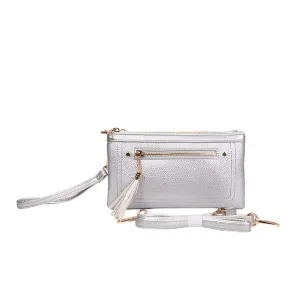 Folded Clutch with 2 Zippers