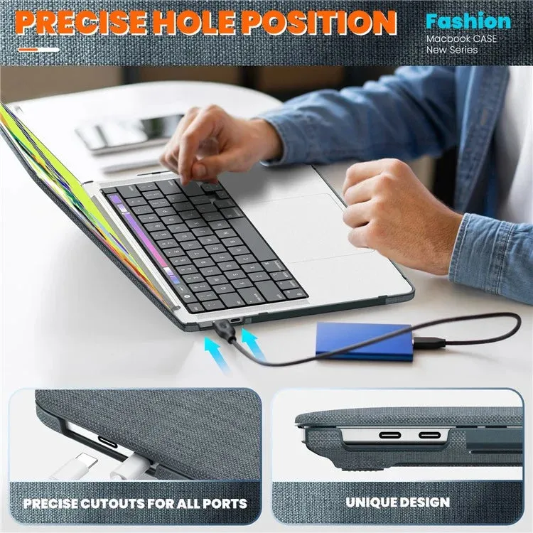 For MacBook Pro 13 inch (2022) / (2020) / (2018) A2338 M1 / M2 A2289 A2251 A2159 A1989 A1706 A1708 Laptop Case Anti