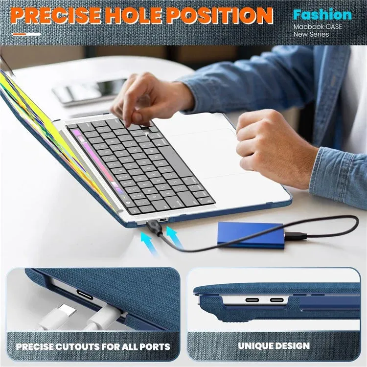 For MacBook Pro 13 inch (2022) / (2020) / (2018) A2338 M1 / M2 A2289 A2251 A2159 A1989 A1706 A1708 Laptop Case Anti