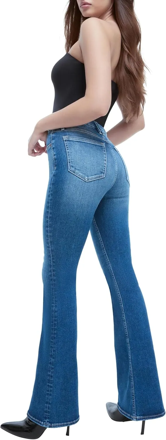 Forever 21 Women's Curvy High-Rise Flare Jeans