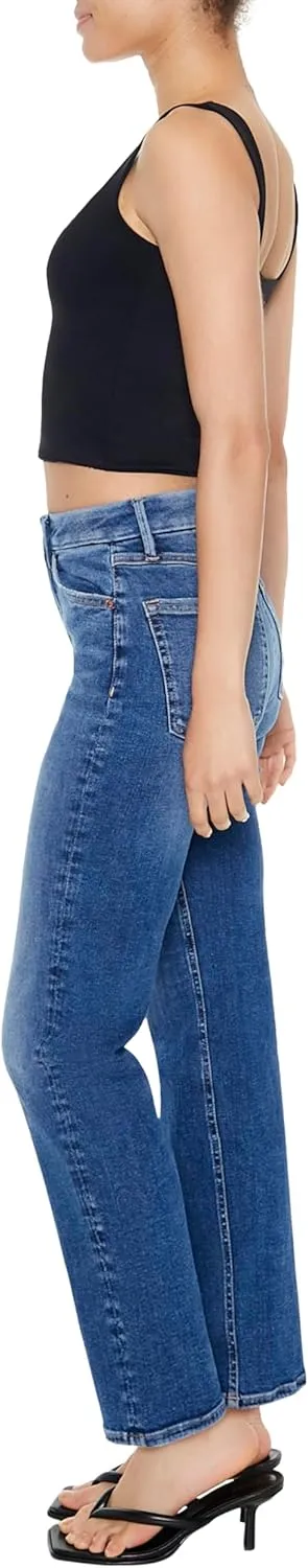 Forever 21 Women's Curvy High-Rise Straight Jeans