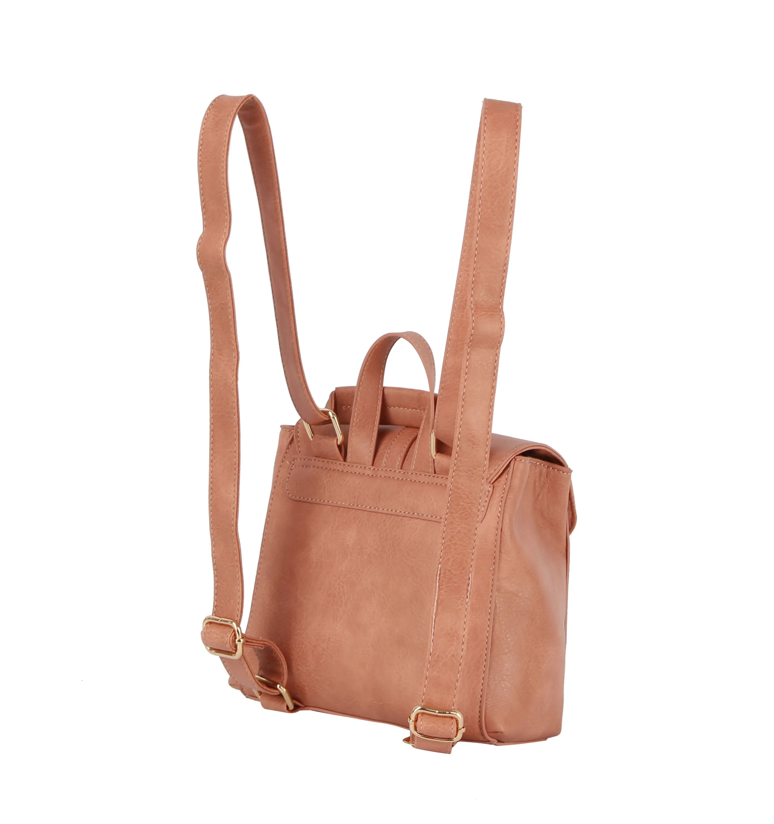 Front flap two pockets daily backpack