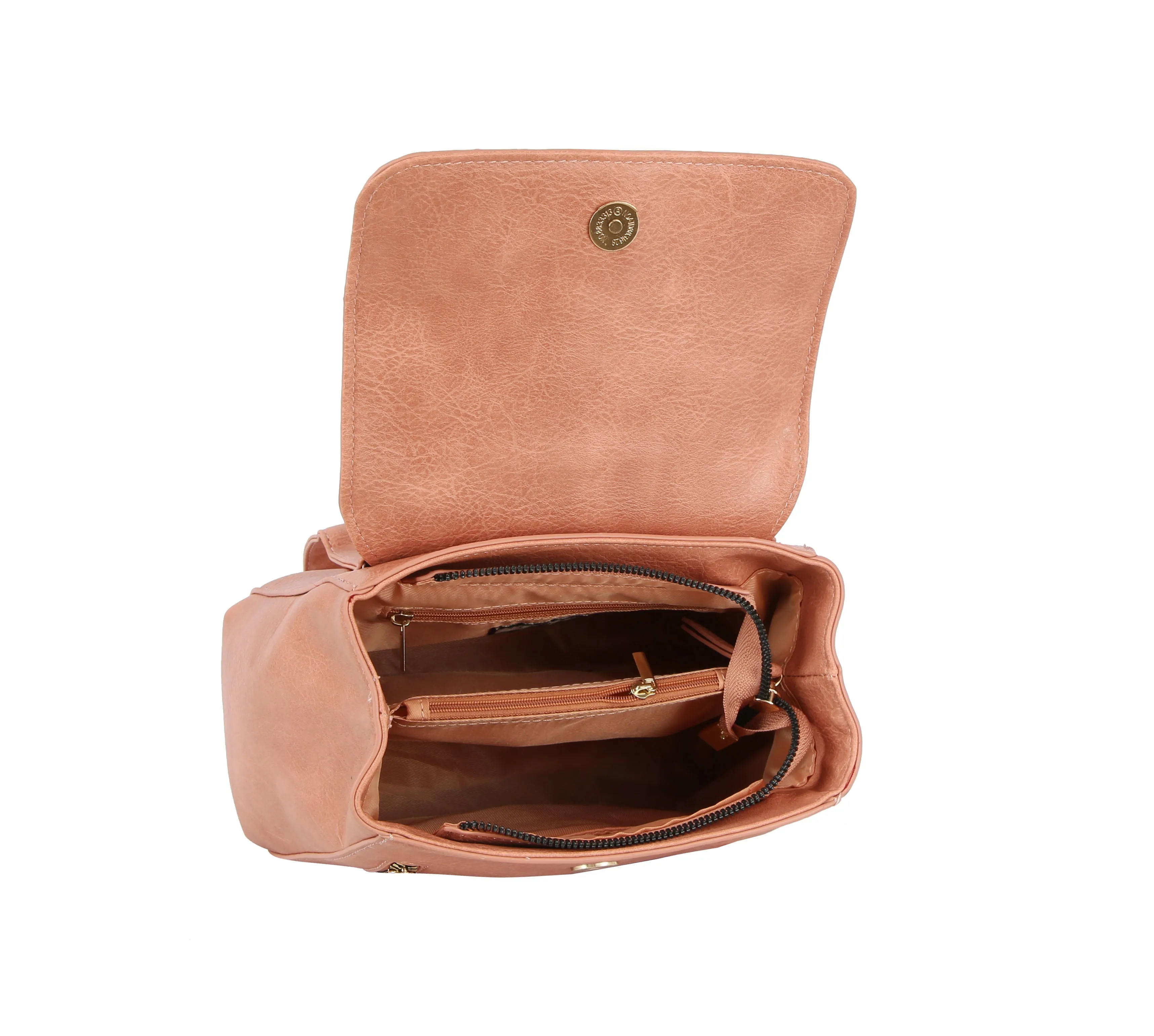 Front flap two pockets daily backpack