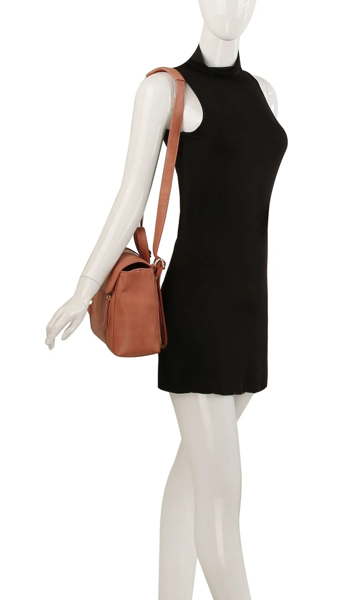 Front flap two pockets daily backpack
