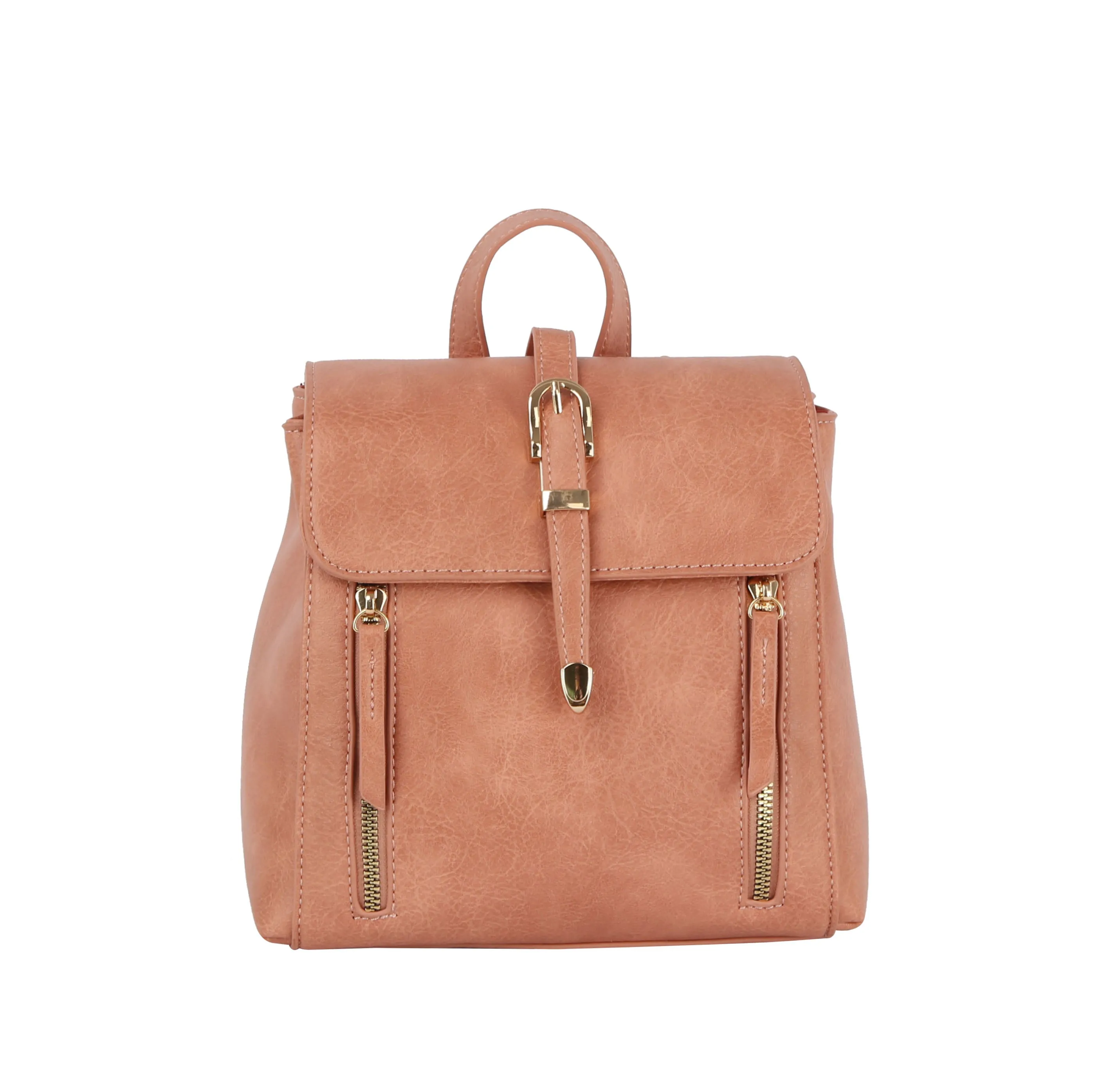 Front flap two pockets daily backpack