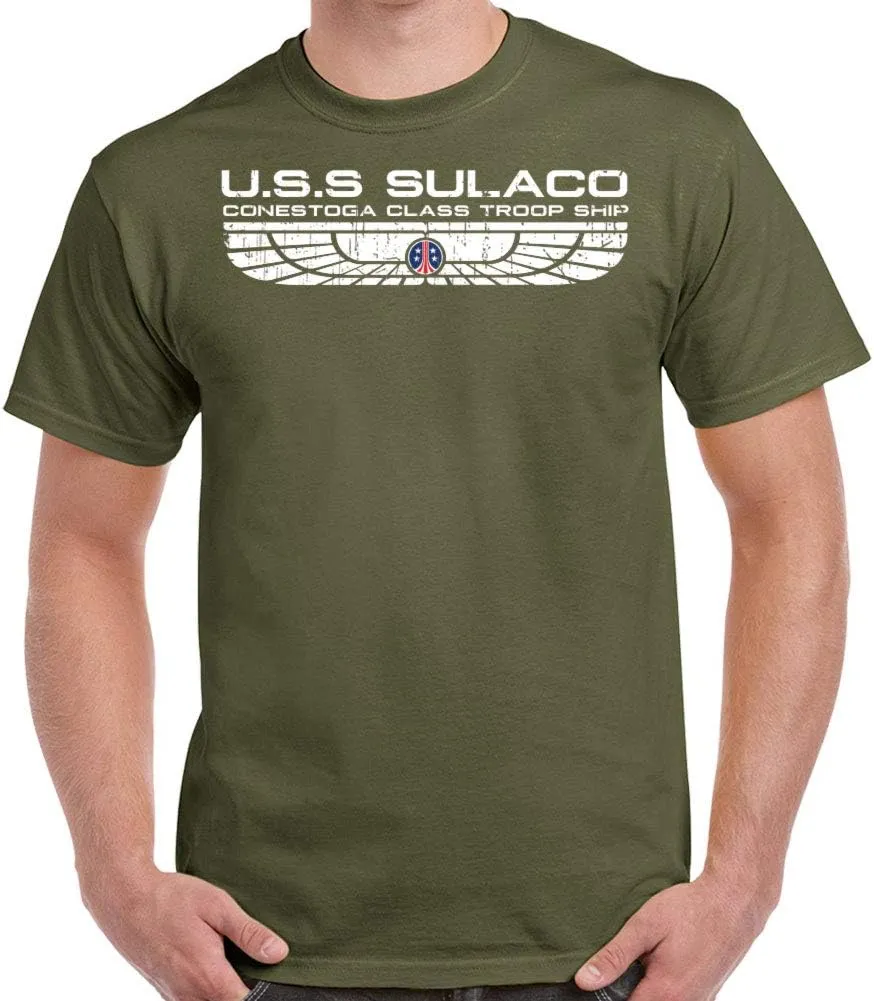 Future of Flight USS Sulaco Colonial Marines Distressed Logo Shirt