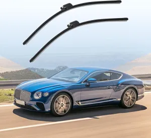 FZJDSD 1 Set Windshield Wiper Blade Compatible with Bentley Continental Gt Gtc & Flying Spur Models from 2004-2018 Replace 3W1955425D 3W1955425A 3W1955425B 3W1955425C