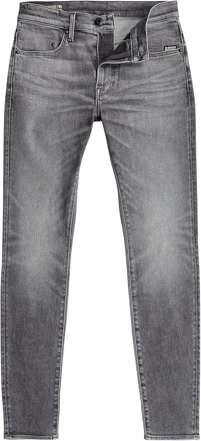 G-STAR RAW Men's Revend Super Slim Fit Jean in Slander Black Superstretch Aged