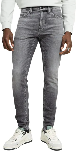 G-STAR RAW Men's Revend Super Slim Fit Jean in Slander Black Superstretch Aged