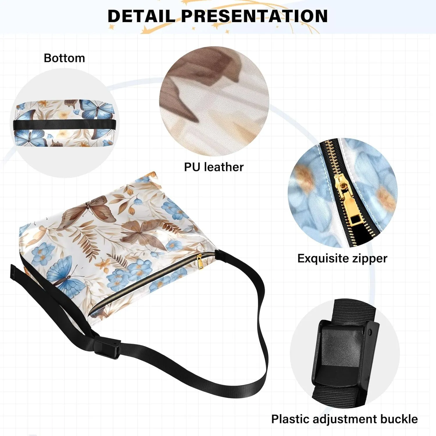 GAIGEO Valentine's Day Gifts Faux Leather Bag, Men Shoulder Bag Leather, Leather Crossbody Bag