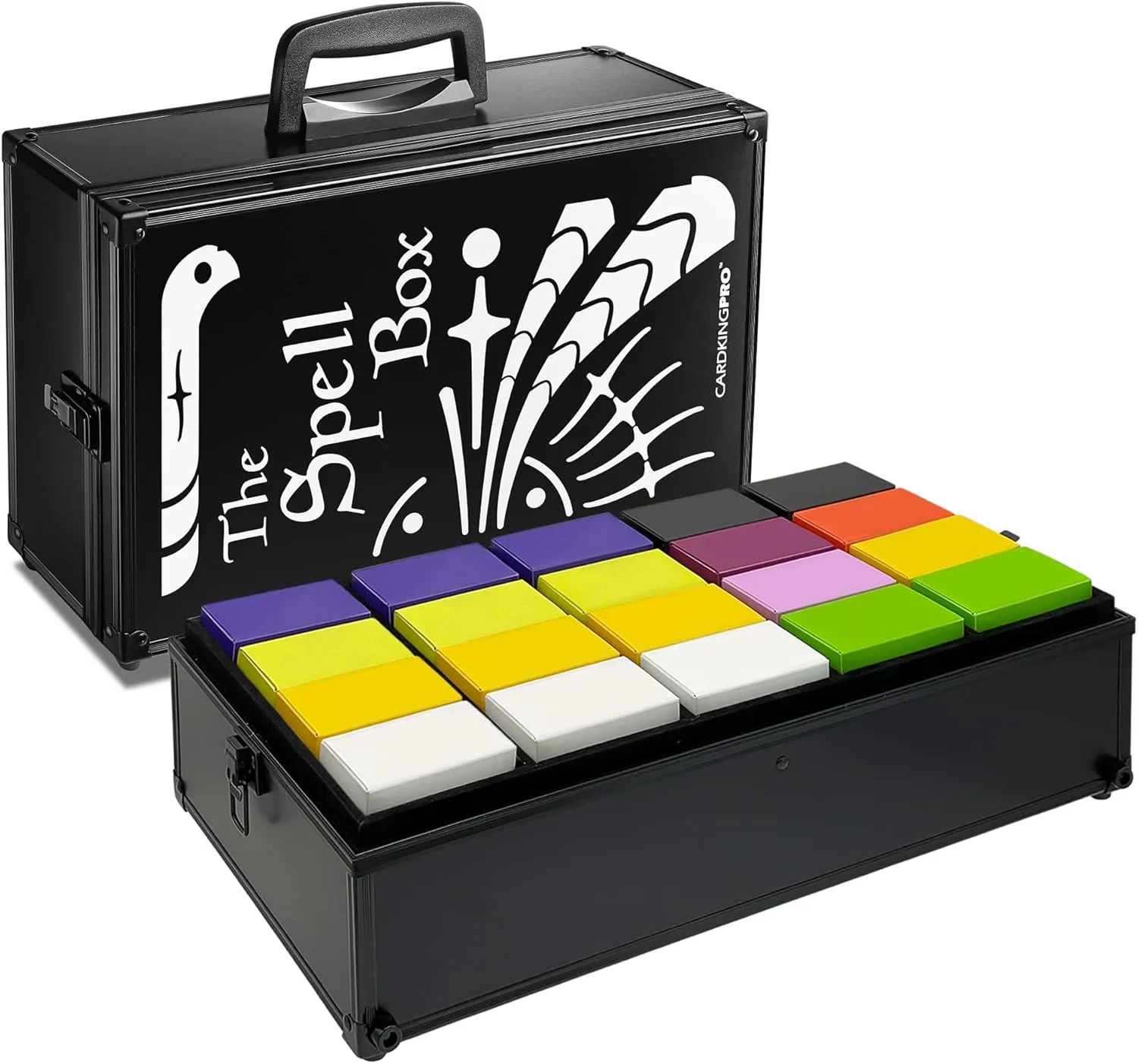 Game Card Storage Case (BBB/MTG Edition) | Suitable for Magic The Gathering, Yugioh, and Other TCG Etc (Game Not Included) | Includes 8 Dividers | Fits up to 2500 Loose Unsleeved Cards