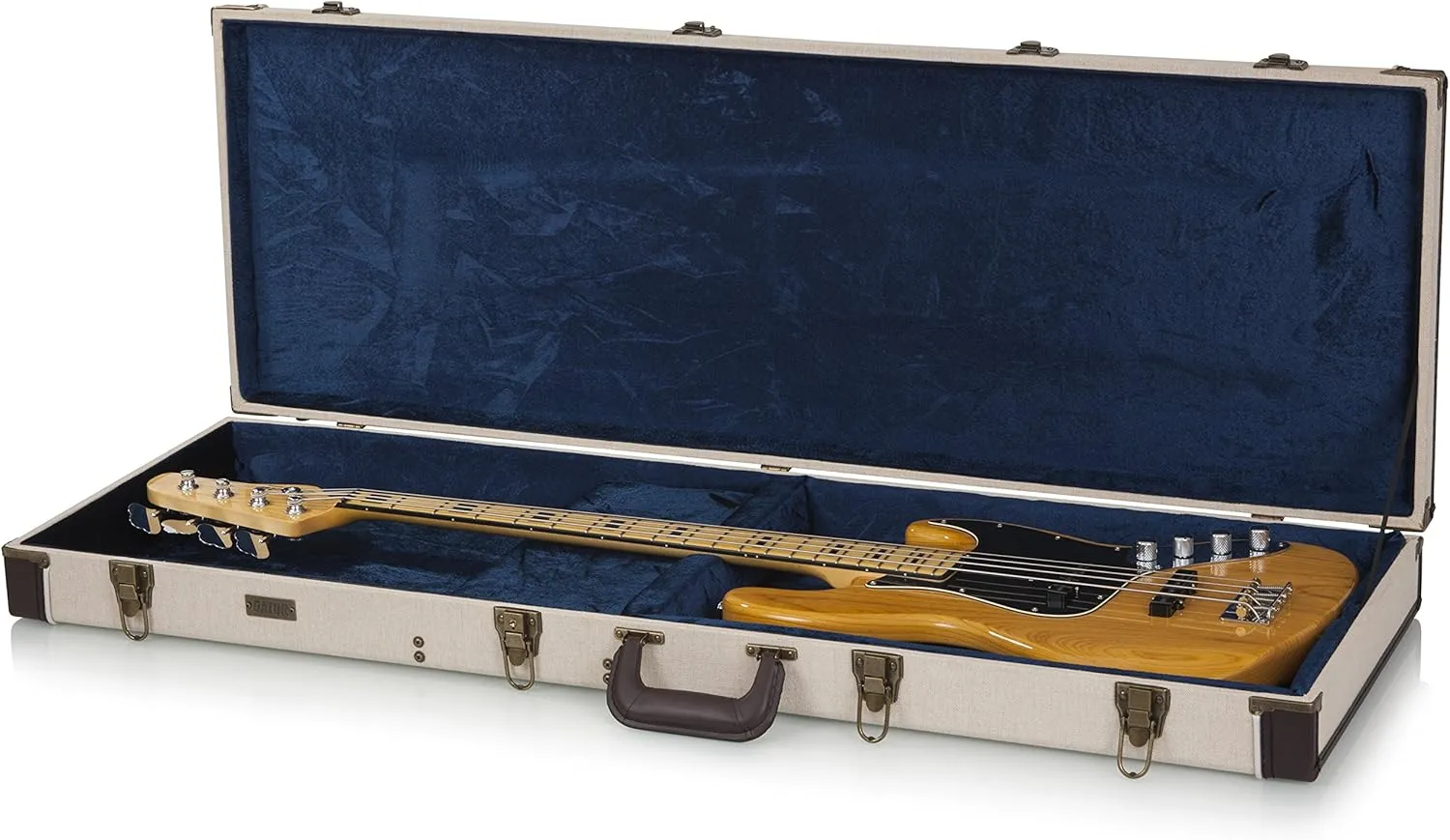 Gator Cases Journeyman Series Deluxe Wood Case for Electric Bass Guitars; Fits Fender Precision/Jazz Bass, & More (GW-JM-BASS), GW-JM BASS