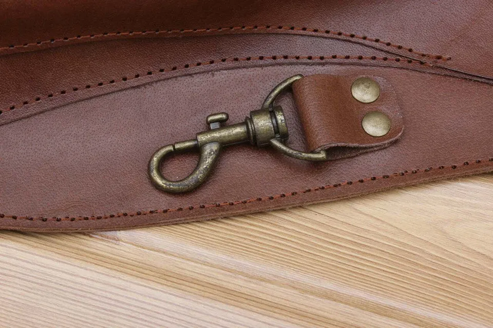 Genuine Leather Gardening Belt With Adjustable Strap