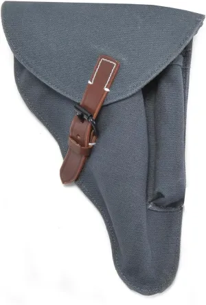 German Luftwaffe Blue Fallschirmjager P08 Luger Holster Marked Otto GRAF Leipzig 1942