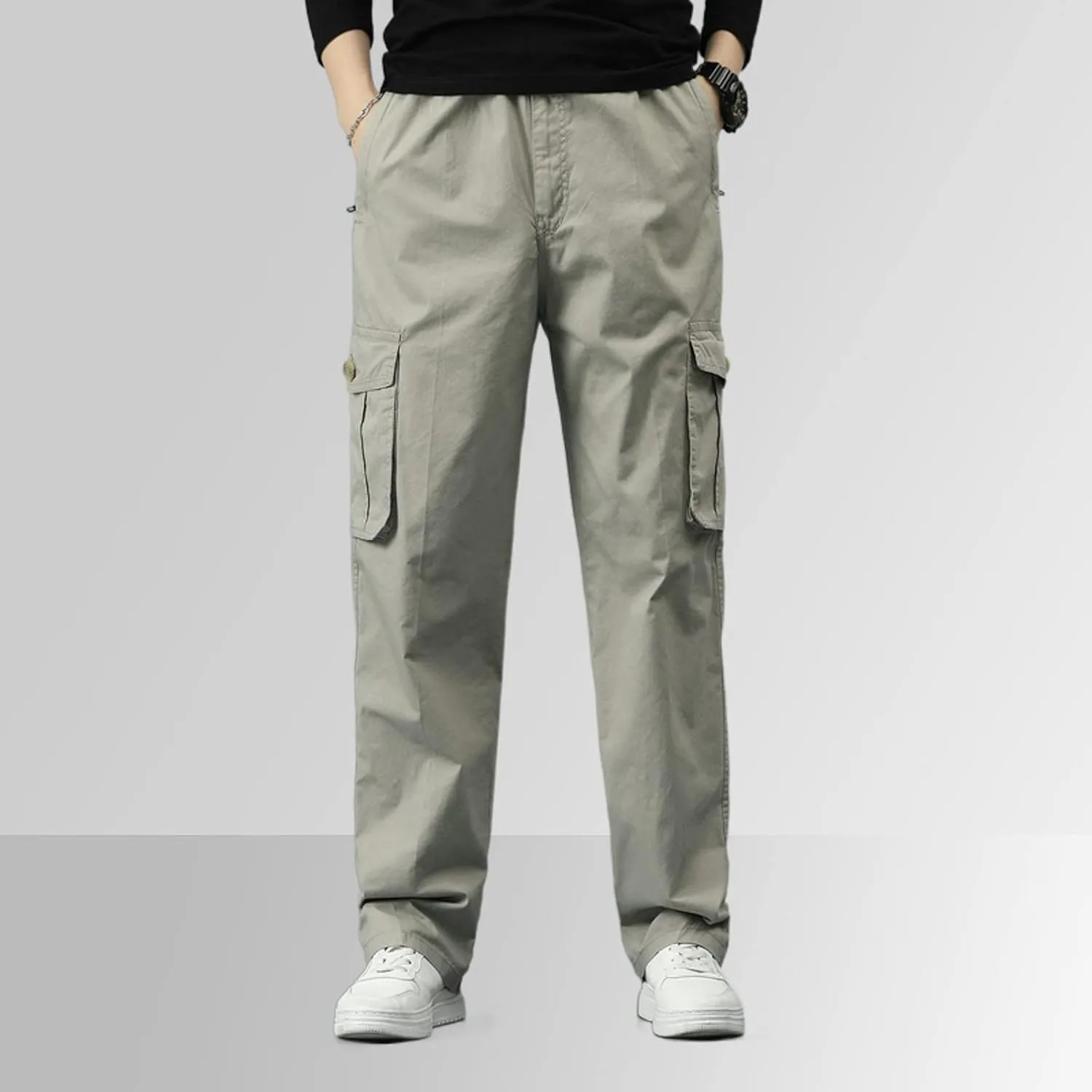 GIERIDUC Men Outdoor Cargo Pant Best Travel Pants for Long Flights Men's Mens Long Underwear Pants Mens Khaki Pants Outdoor