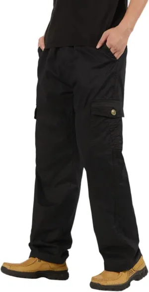 GIERIDUC Men Outdoor Cargo Pant Best Travel Pants for Long Flights Men's Mens Long Underwear Pants Mens Khaki Pants Outdoor