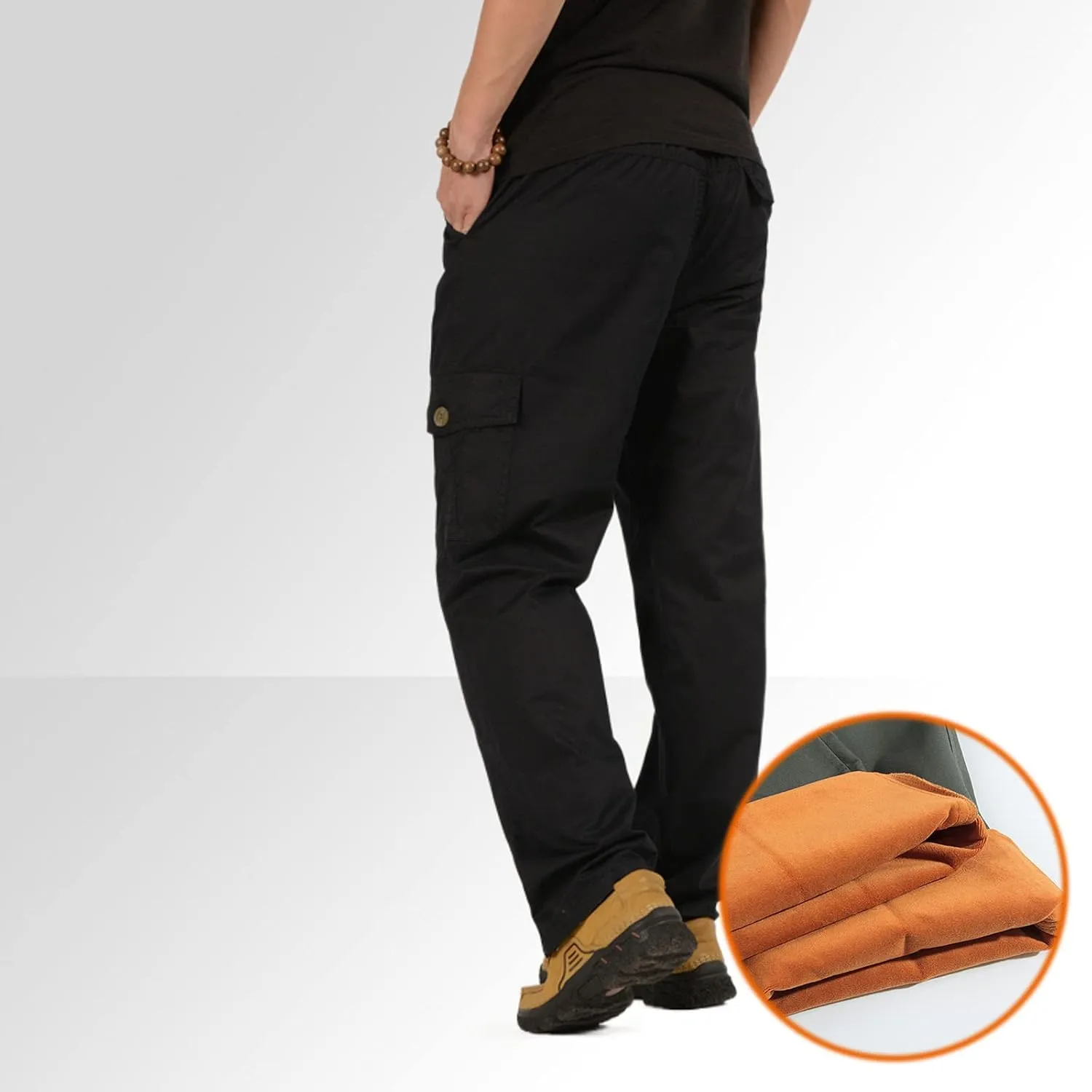 GIERIDUC Men Outdoor Cargo Pant Best Travel Pants for Long Flights Men's Mens Long Underwear Pants Mens Khaki Pants Outdoor