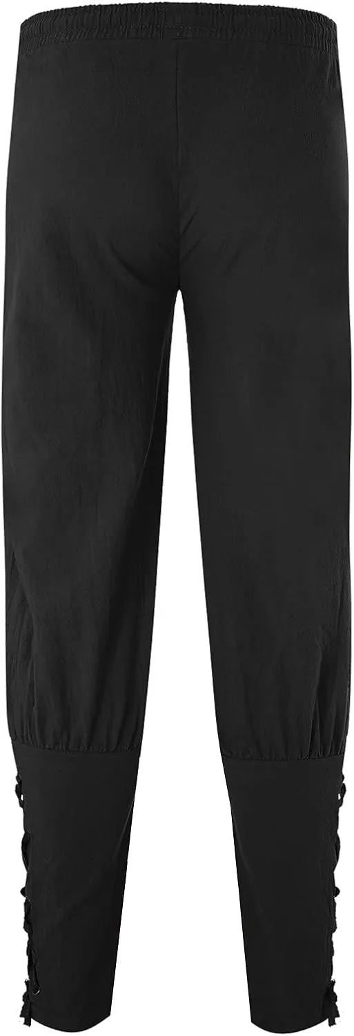GIERIDUC Men's Pleated Front Dress Pants Mens Extra Long Jogging Pants Big and Tall Men Sweatpants Slim Fit Joggers for Men