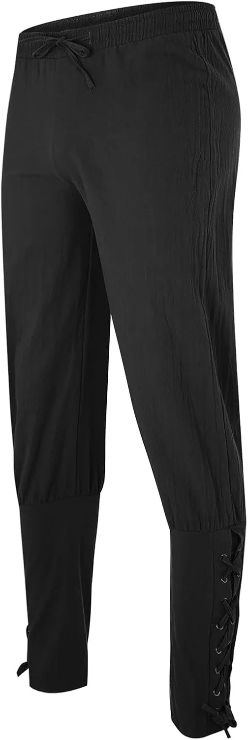GIERIDUC Men's Pleated Front Dress Pants Mens Extra Long Jogging Pants Big and Tall Men Sweatpants Slim Fit Joggers for Men