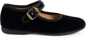 Girls Buckle Up Velvet Mary Janes