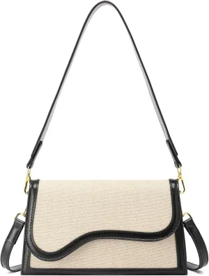 GOIACII Shoulder Bag for Women, Vegan Leather Women's Shoulder Purses Handbags with 2 Removable Strap Crossbody Bag Purses