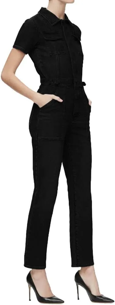 Good American Fit For Success Denim Straight Leg Jumpsuit -