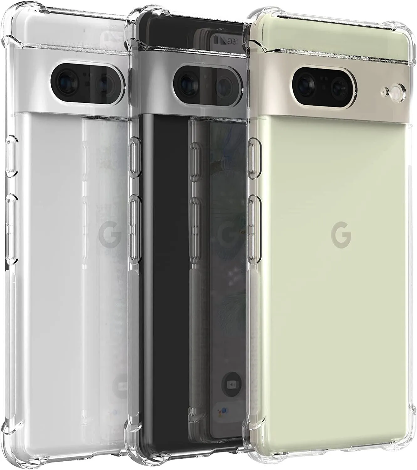 Google Pixel 7 Case Clear Silicone Slim Shockproof Gel Cover