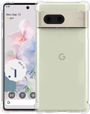 Google Pixel 7 Case Clear Silicone Slim Shockproof Gel Cover