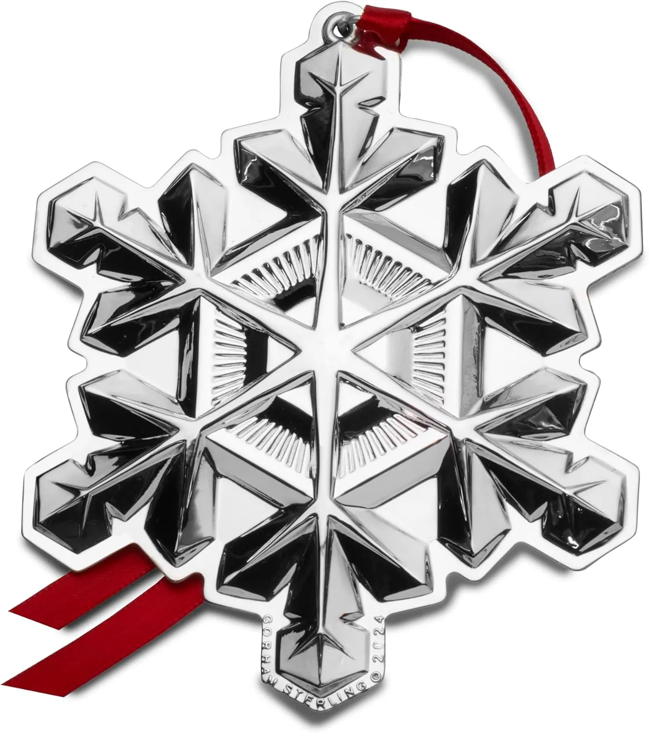 Gorham 2024 Sterling Silver Snowflake Ornament 55th Edition