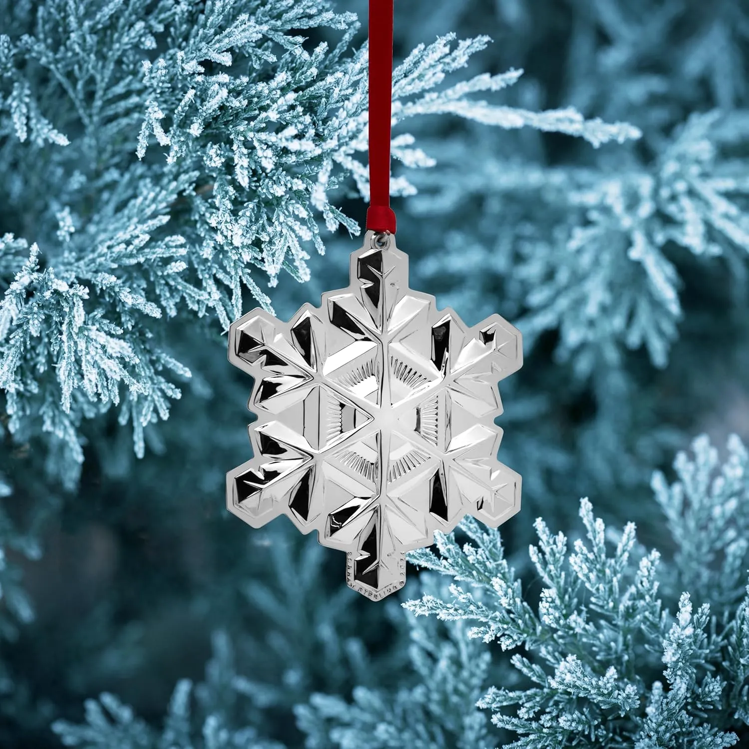 Gorham 2024 Sterling Silver Snowflake Ornament 55th Edition