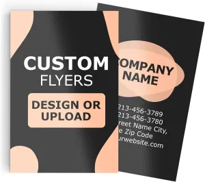 GotPrint Custom Bulk Flyers, Glossy, Vertical | Upload Design or Add Text | Personalized Photo | Double-Sided Printing Available,4 x 6 Vertical, 100 Qty