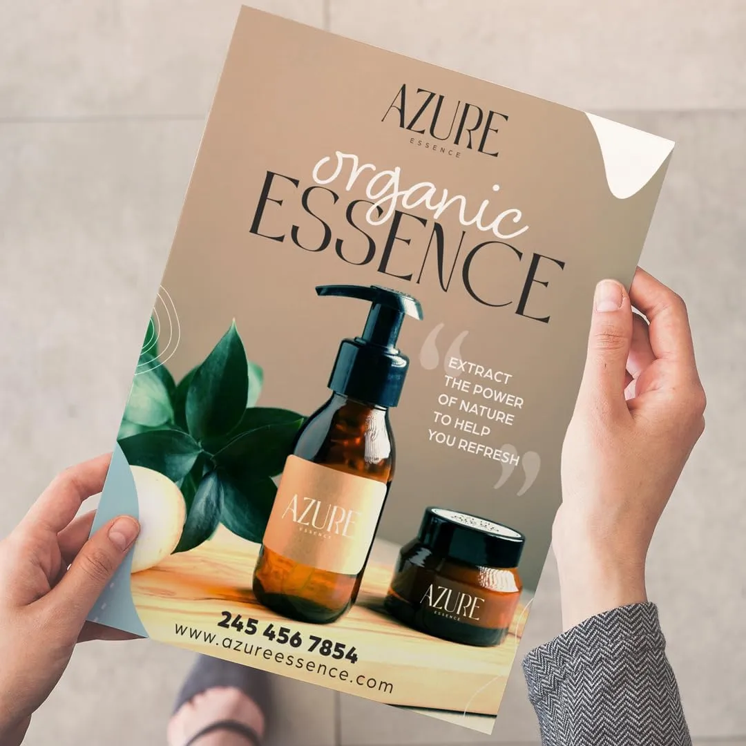GotPrint Custom Bulk Flyers, Glossy, Vertical | Upload Design or Add Text | Personalized Photo | Double-Sided Printing Available,4 x 6 Vertical, 100 Qty