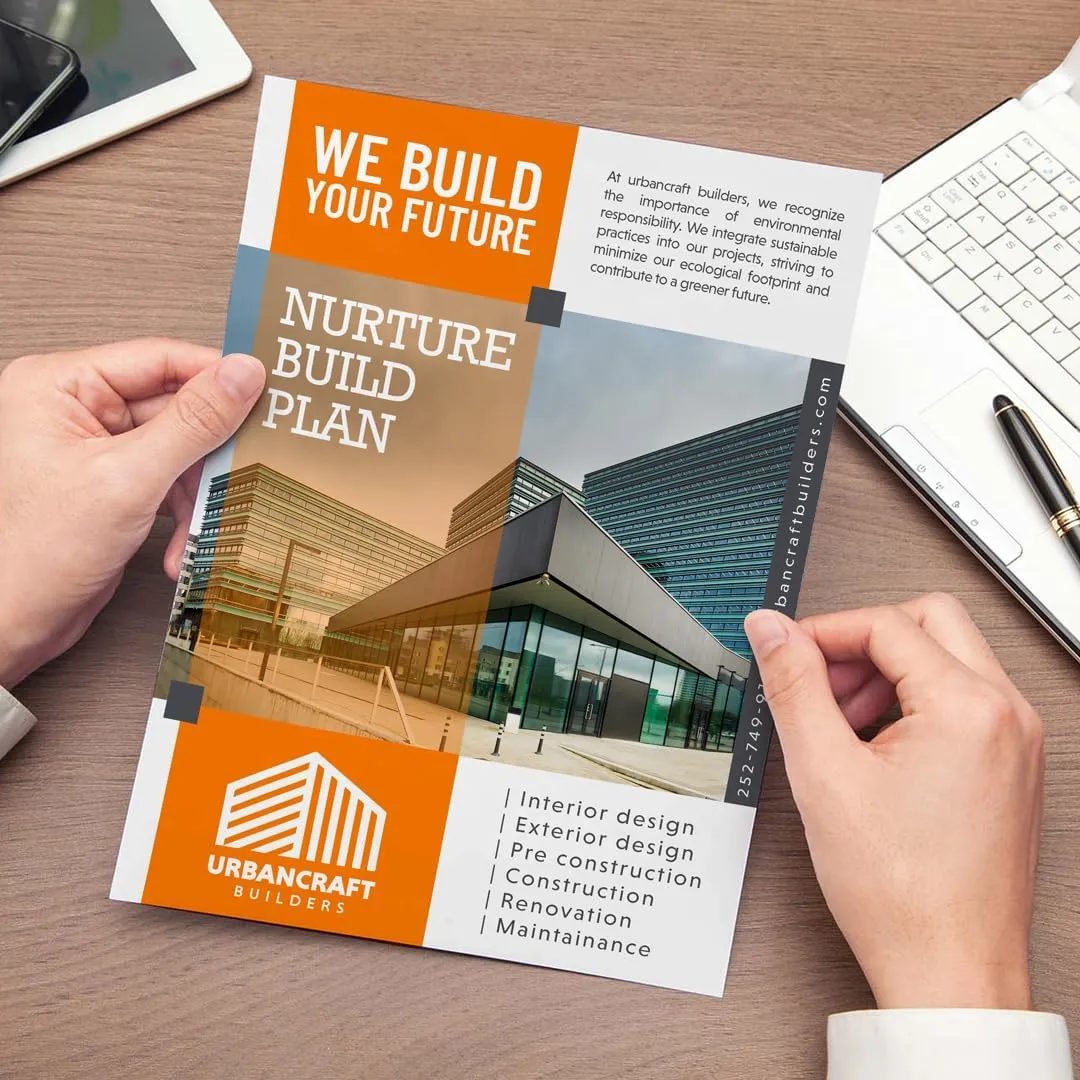 GotPrint Custom Bulk Flyers, Glossy, Vertical | Upload Design or Add Text | Personalized Photo | Double-Sided Printing Available,4 x 6 Vertical, 100 Qty