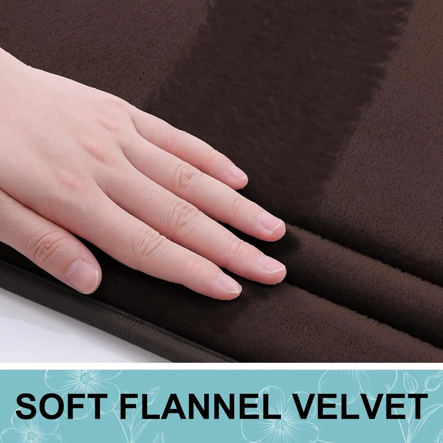 Grandaily Memory Foam Bath Mat Rug 30x20, Ultra Soft, Non-Slip and Absorbent Bathroom Rugs, Machine Wash Dry, Comfortable Bath Carpet for Bathroom Floor, Tub and Shower, Brown