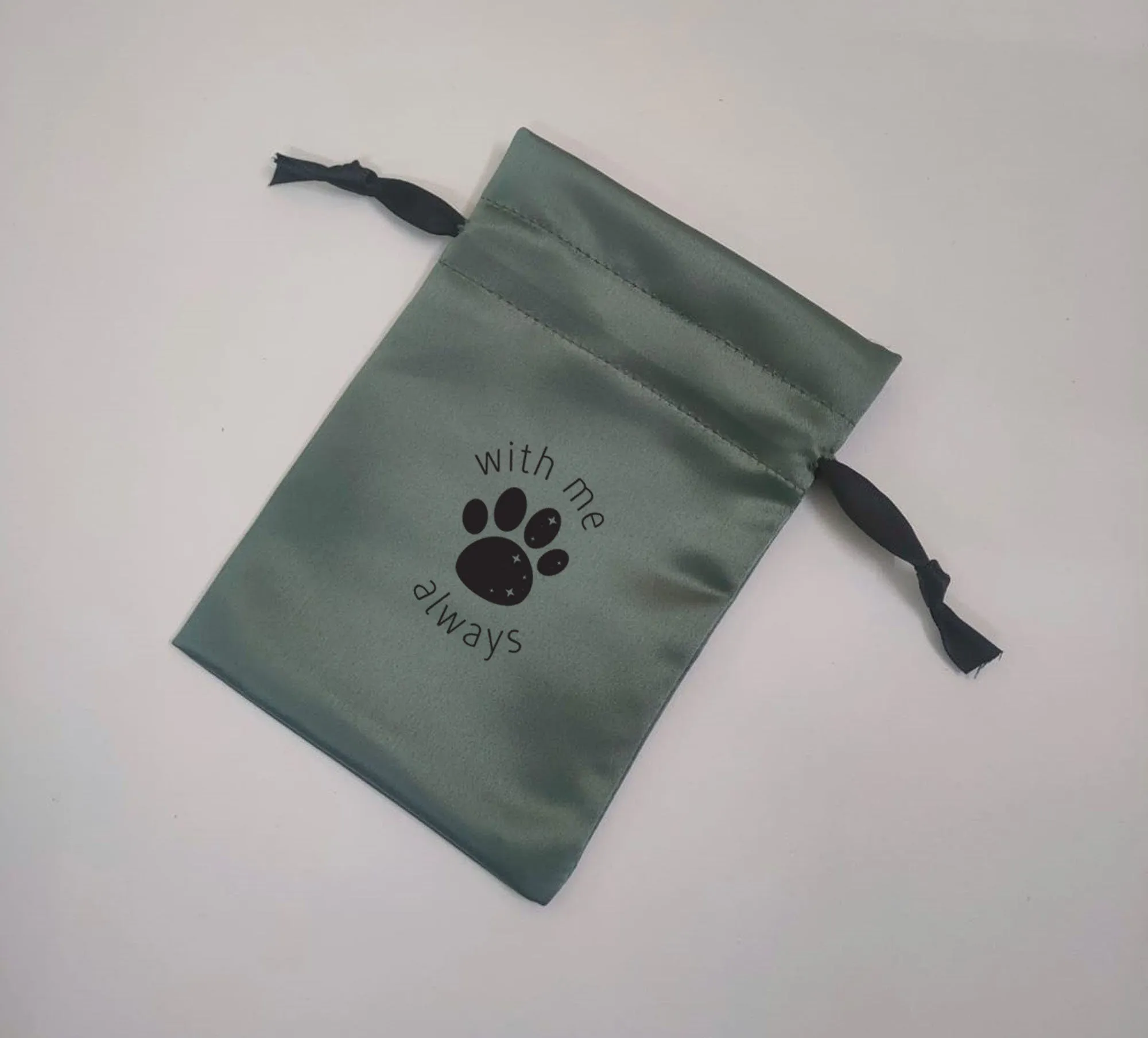 Grey Satin Drawstring Bags, High Quality Classy, Glossy Satin bag , Makeup Bag, Jewelry Pouch, Personalized Satin Bags, Customized Satin Bag