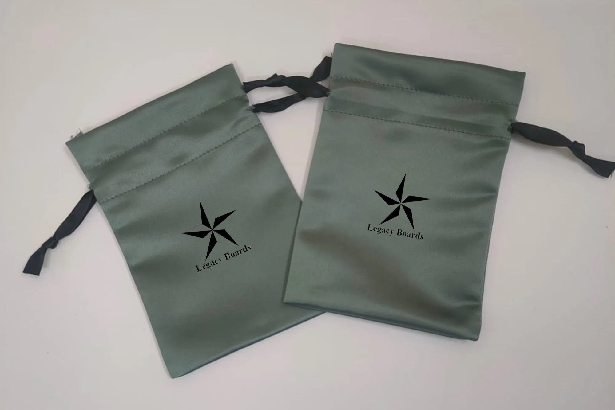 Grey Satin Drawstring Bags, High Quality Classy, Glossy Satin bag , Makeup Bag, Jewelry Pouch, Personalized Satin Bags, Customized Satin Bag