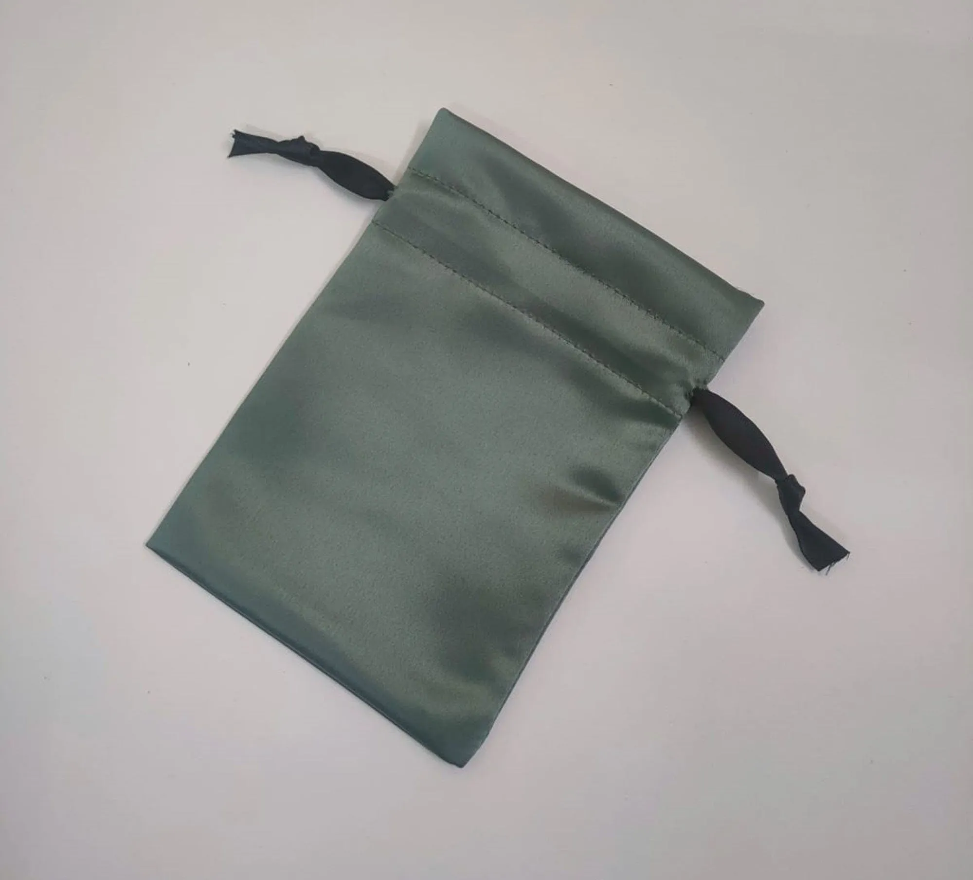 Grey Satin Drawstring Bags, High Quality Classy, Glossy Satin bag , Makeup Bag, Jewelry Pouch, Personalized Satin Bags, Customized Satin Bag