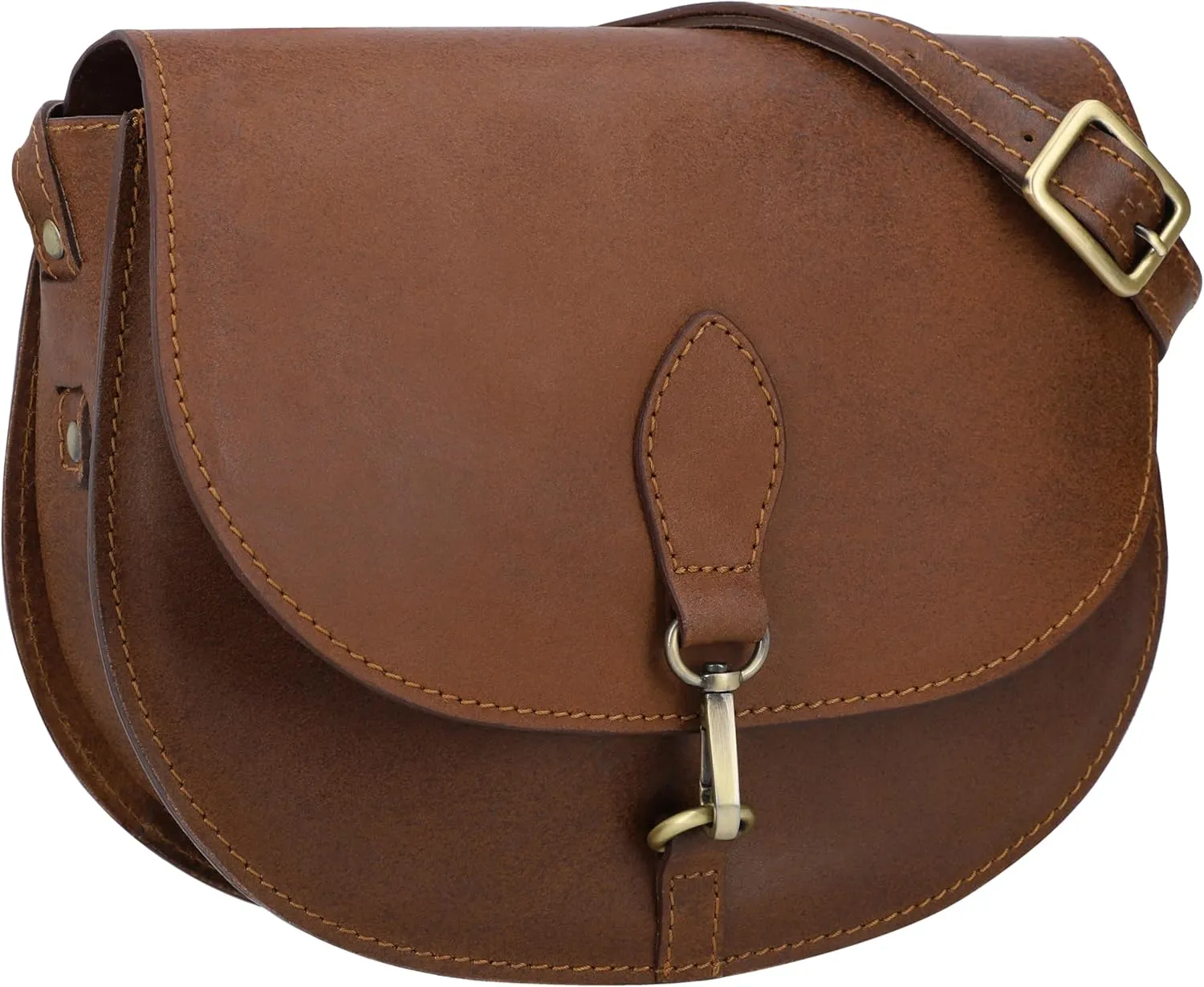 Gusti Genuine Leather Handbag - Wiebke Leather Purse for Women, Crossbody Shoulder Bag with Adjustable Strap, Secure Closure