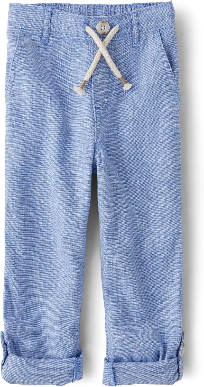 Gymboree Boys' and Toddler Pull on Linen Pants