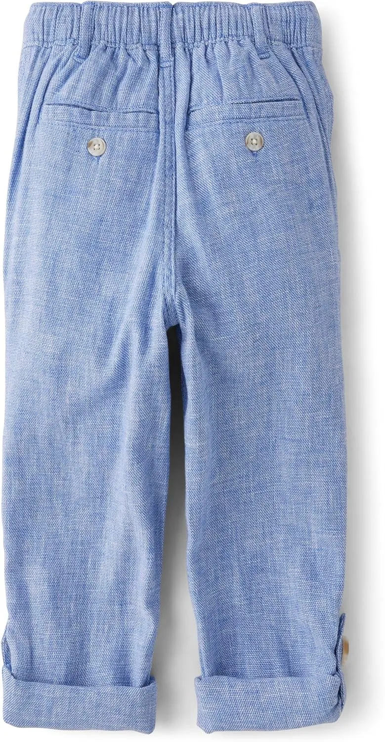 Gymboree Boys' and Toddler Pull on Linen Pants