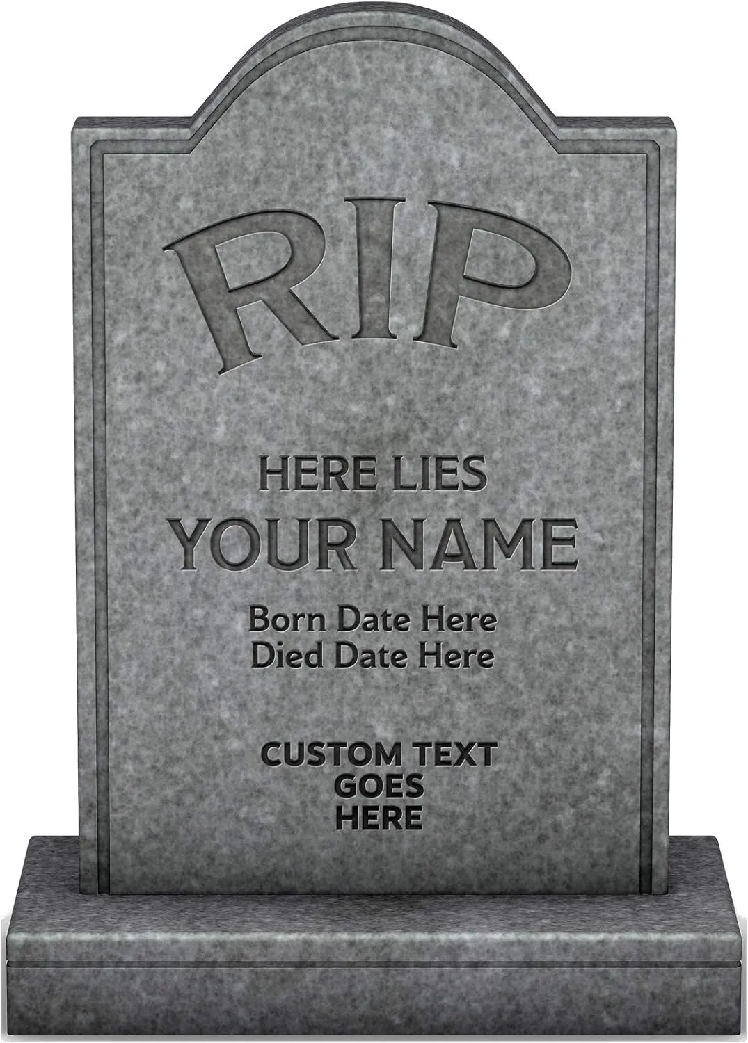 Halloween Coropolast Tombstone Yard Sign, Personalize it!, Includes Stakes
