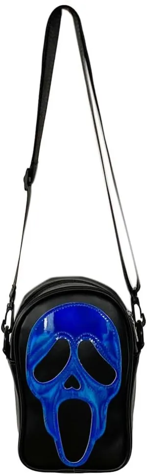 Halloween Crossbody Bag Reflective Ghost Face Purse for Women Men Halloween Accessories