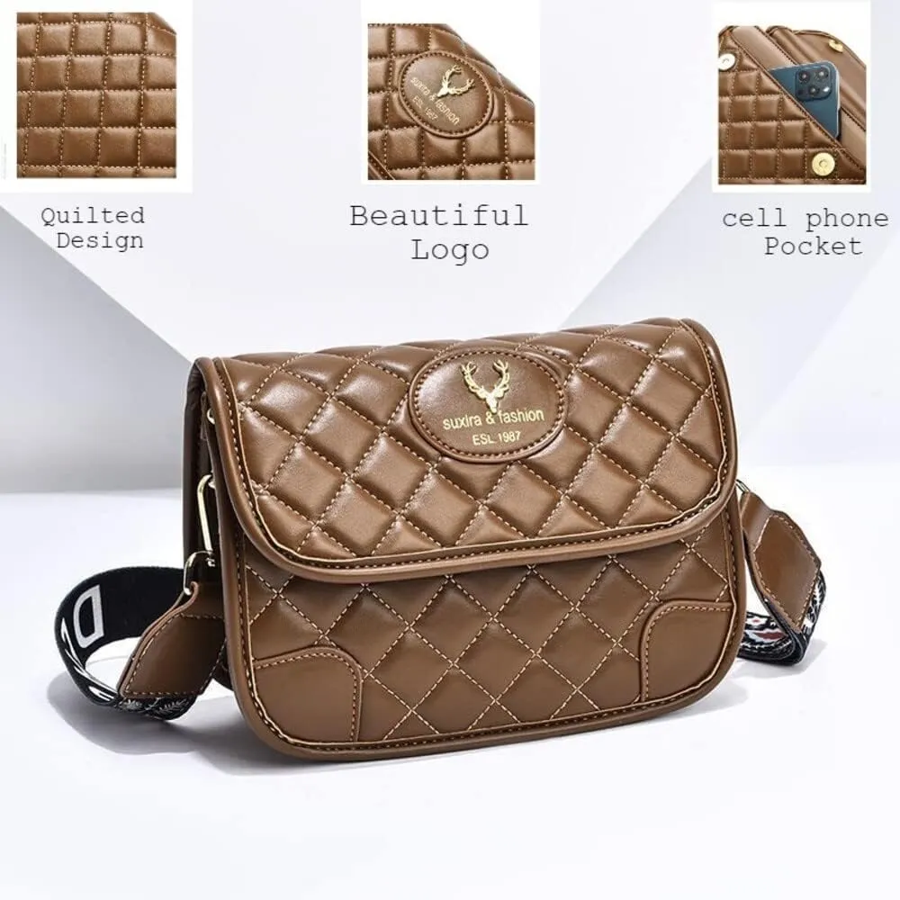 Hanbella Small Crossbody Bags for Women and Girls, Cute PU Leather Purses and Handbags for Teens, Women's Wristlet Clutch