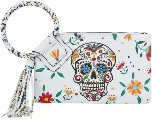 Handbag Republic Multi Print, Crocodile, Calavera Skull, Wristlet Evening Bag Purse Wallet For Women Vegan Leather by Virago