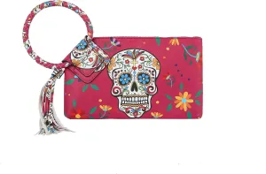 Handbag Republic Multi Print, Crocodile, Calavera Skull, Wristlet Evening Bag Purse Wallet For Women Vegan Leather by Virago