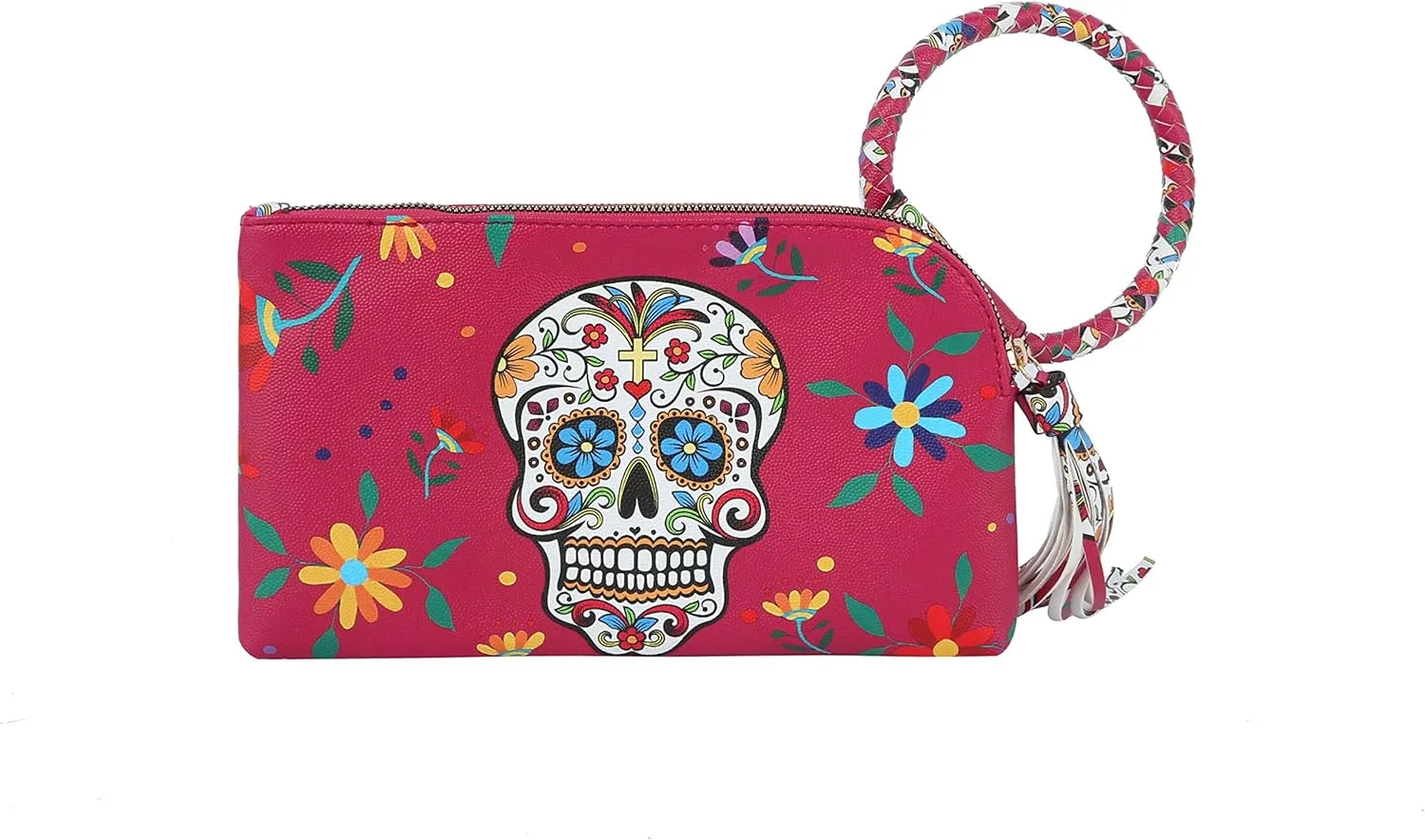 Handbag Republic Multi Print, Crocodile, Calavera Skull, Wristlet Evening Bag Purse Wallet For Women Vegan Leather by Virago