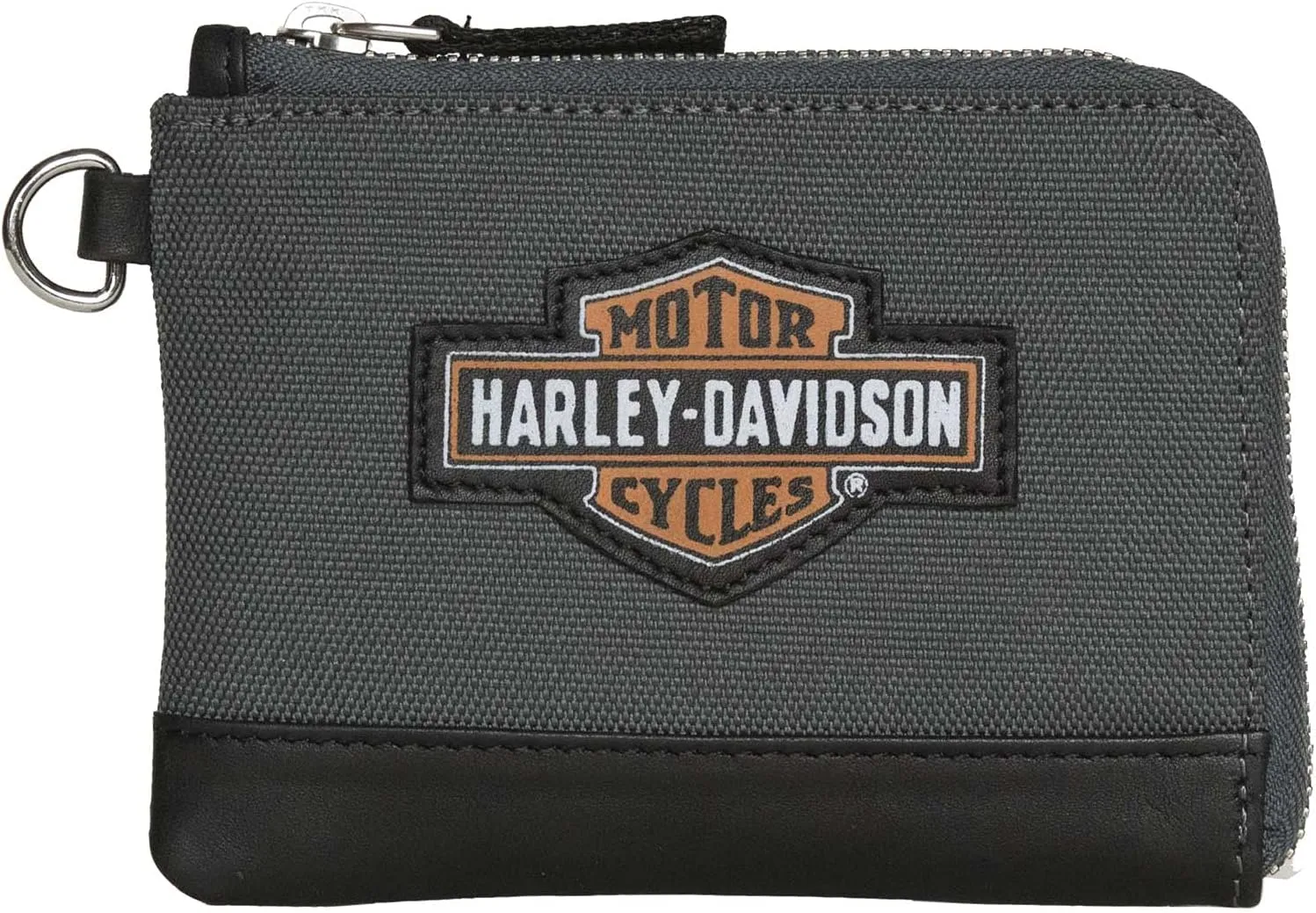 Harley-Davidson Women's Oil Can B&S Key Coin Purse Wallet - Polyester & Leather